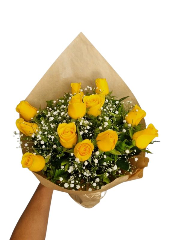 Buquê de 12 Rosas amarelas - Imagem 3